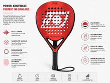 Topspin Padelschläger Line Edition 360g/Rund 2026 rot